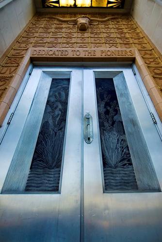 Panhandle Plains Historical Museum  door, Canyon Texas