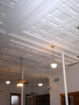 Channing TX - Hartley County CourthouseCourtroom Pressed Ceiling