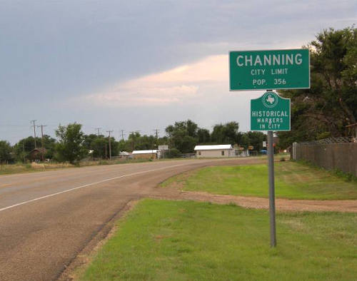 Channing Tx  - Road Sign