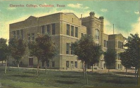 Clarendon, Texas - Clarendon College, old post card