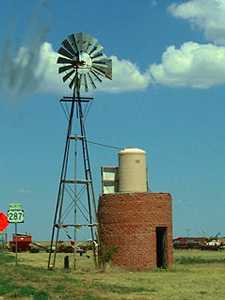 Windmill in Claude, Texas