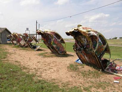 Painted cars - Conway Texas Bugg Ranch