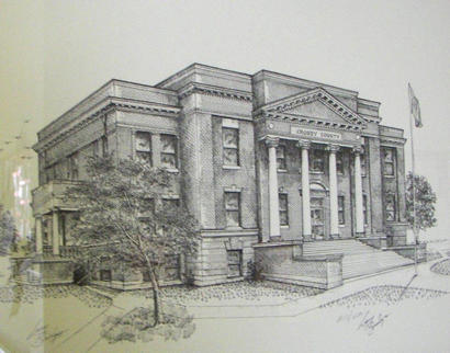 Crosby County Courthouse  drawing