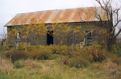 Old building in Double Mountain, Texas