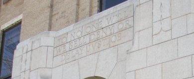 Moore County Courthouse carvings, Dumas Texas