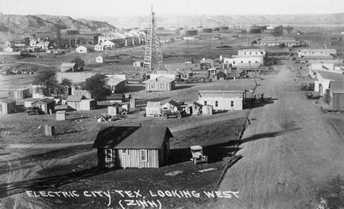 Electric City Texas,  looking west