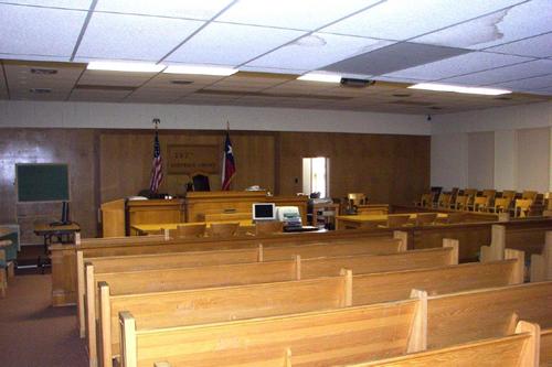 Farwell, Texas - Parmer County Courthouse  district courtroom