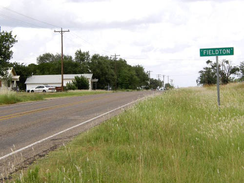 Fieldton Tx Road Sign