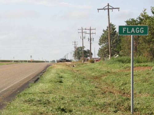 Flagg Tx Road Sign