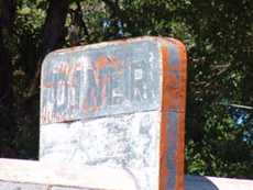 Faded Glenrio diner sign