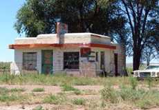 Former diner in Glenrio, Texas