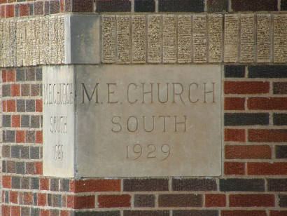 Happy TX - First United Methodist Church cornerstone