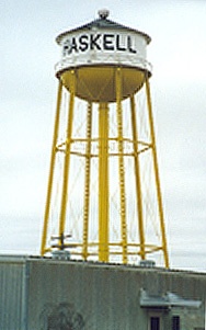 Haskell Texas water tower