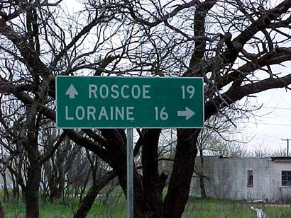 TX - Sign to Roscoe & Loraine