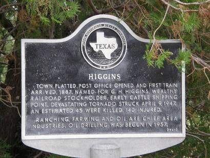 Higgins Tx - Historical Marker