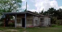 old gas station in Ira, Texas