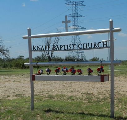 Knapp Texas - Knapp Baptist Church sign
