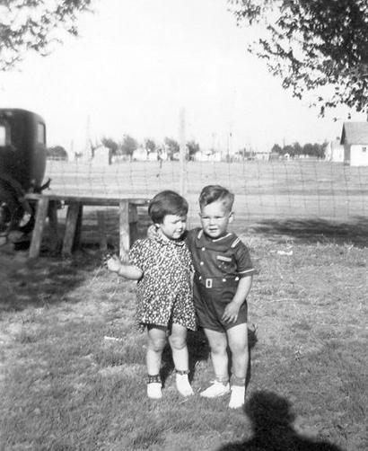 Jack and Yvonne Williams in Kress, Texas, 1938