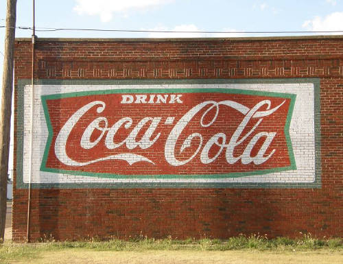 Kress Tx "Drink Coca - Cola" Sign