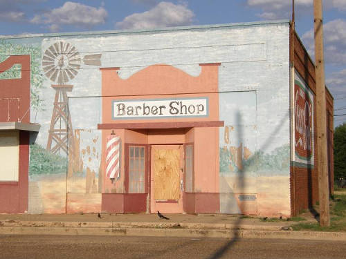 Kress Tx City Hall Mural Barber Shop