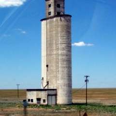 Landergin Texas grain elevators