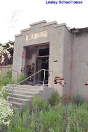 Leslie Schoolhouse front, Lesley, Texas