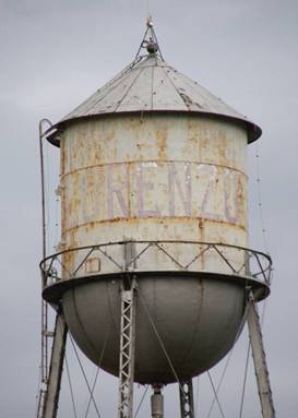 Lorenzo Tx Faded  Water Tower