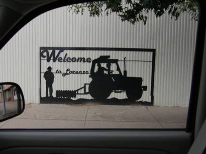 Lorenzo Tx - Welcome Sign