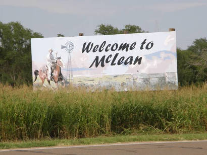 McLean/McLean Tx Welcome Sign