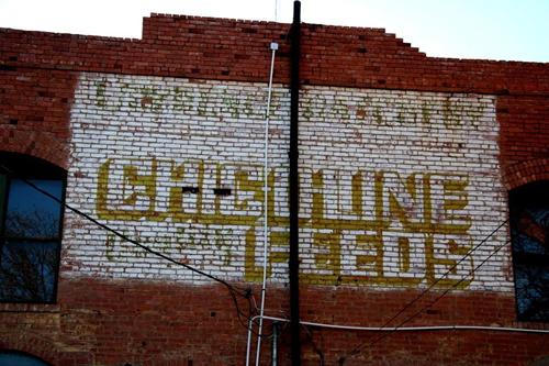 Memphis Texas Feed store ghost sign
