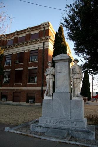 Our Patriots, Hall county courthouse memorial, Memphis Texas