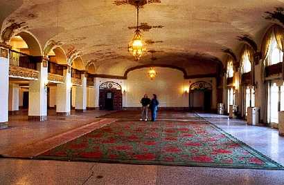 Baker Hotel lobby, Mineral Wells, Texas