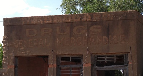 Newlin TX - Drug & General Store  ghost sign