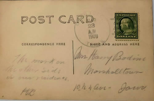 Ochiltree TX 1909 cancelled postmark