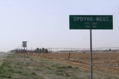 Opdyke West TX - City Limit