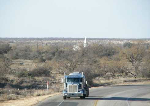 Highway to Paint Rock Texas