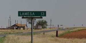 Patricia's sign to Lamesa