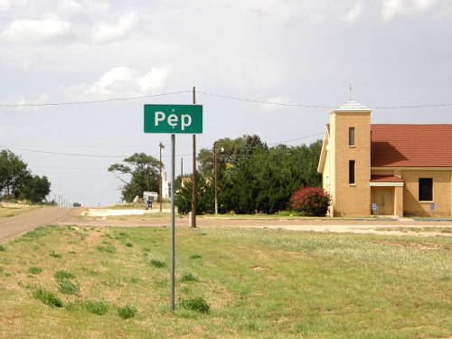 Pep Tx Road Sign