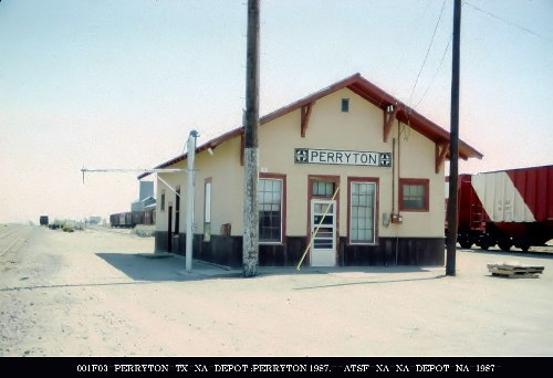 Perryton Texas Santa Fe Railroad Depot