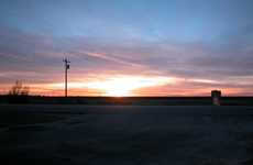 Sunset on Texas plains