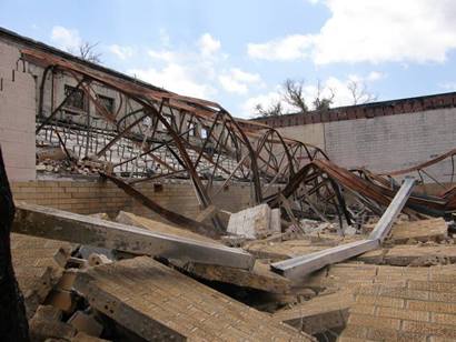 Pringle Tx - Pringle Elemental School  burned ruins