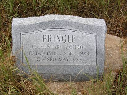 Pringle Tx - Pringle Elemental School granite marker