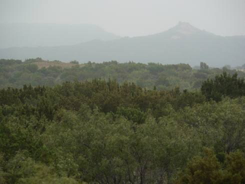Quitaque peak seen from the Flomot valley, Texas Panhandle