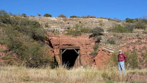 Texas railroad tunnel on Rails to Trails trail neat Quitaque Texas