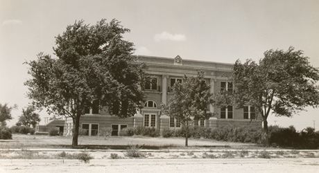 Sherman County Courthouse, Stratford, Texas old photo