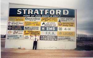 Stratford, Texas billboard