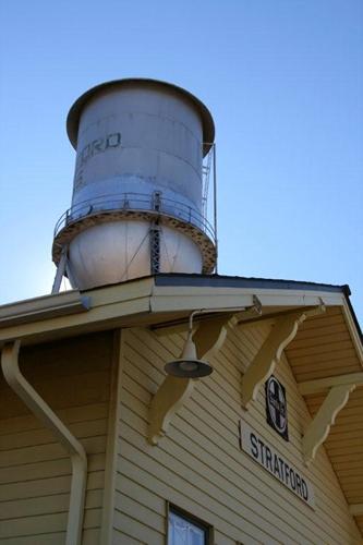 Stratford Texas water tower and depot  
