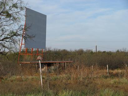 Sweetwater Tx - Closed Drive-In Theater screen