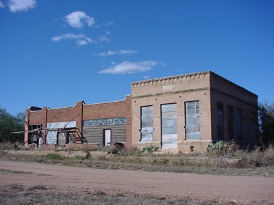 Swenson TX Abandoned bank and closed stores