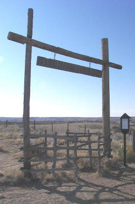Tascosa TX - Boot Hill Cemetery gate
